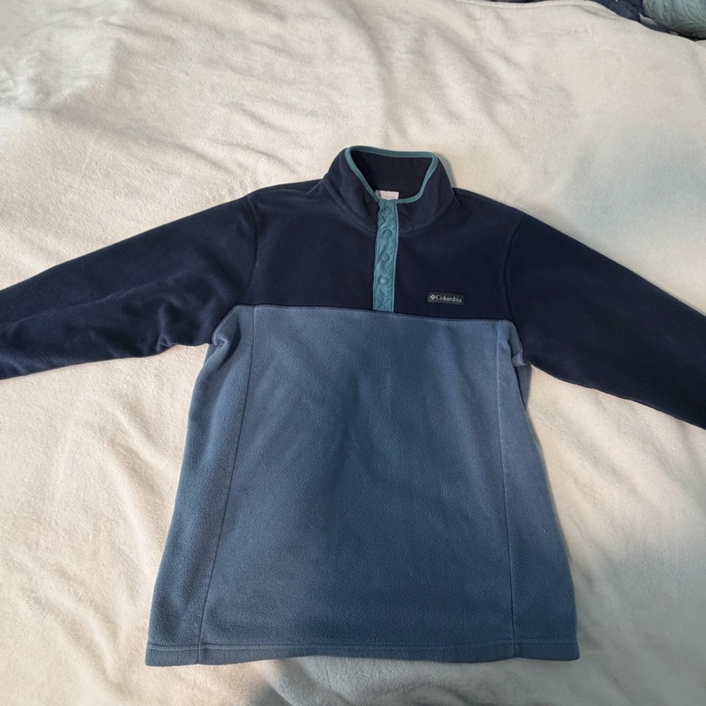 Columbia Men's Two-Tone 1/4 Button Up Sweater